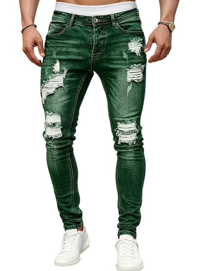 Men's Stretch Ripped Skinny Jeans